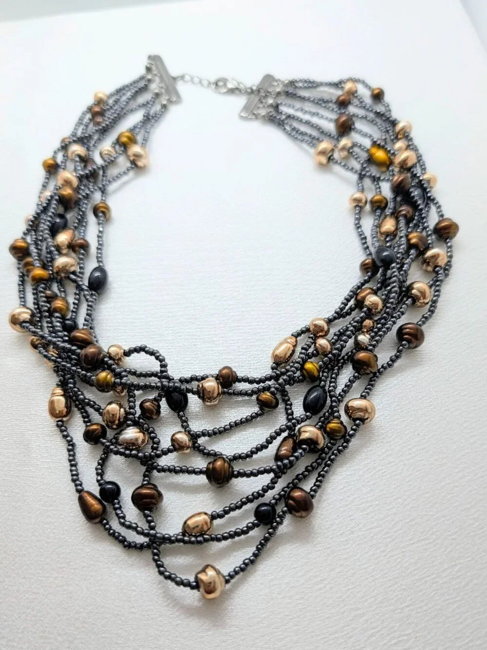 NEW multistrand 16 inch beaded fashion necklace - Picture 11 of 12